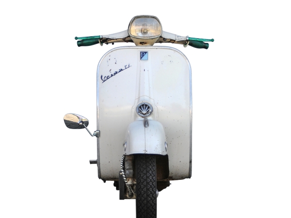 Klemmspiegel Beinschild klein/rechts - BUMM - Vespa/Lambretta universal - chrom